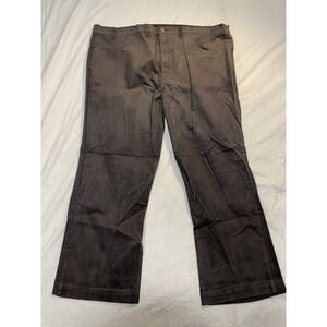 Vintage JCPenney Corduroy Pants Mens 48x29 Black Pinwale Straight Leg USA 70/80s